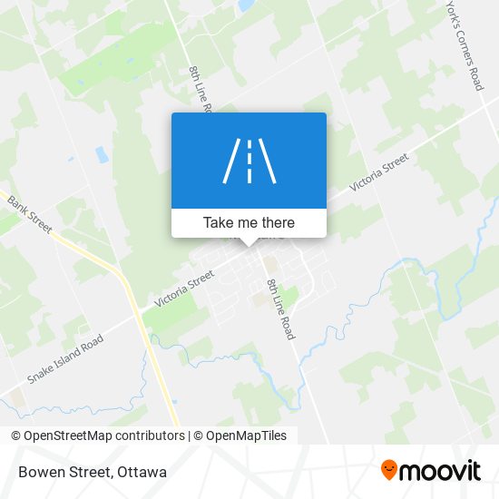 Bowen Street map