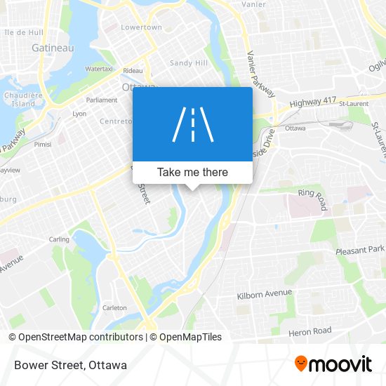 Bower Street map