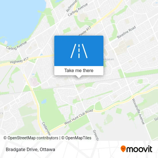 Bradgate Drive map