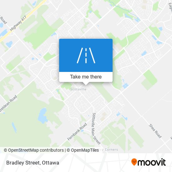 Bradley Street map