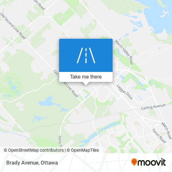 Brady Avenue map