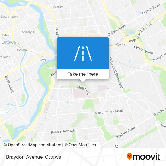 Braydon Avenue map