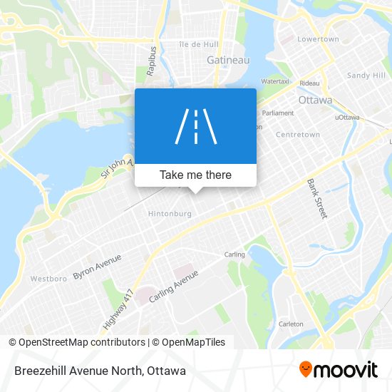 Breezehill Avenue North map