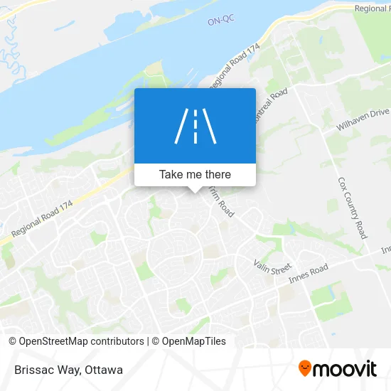 Brissac Way map