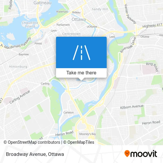 Broadway Avenue map