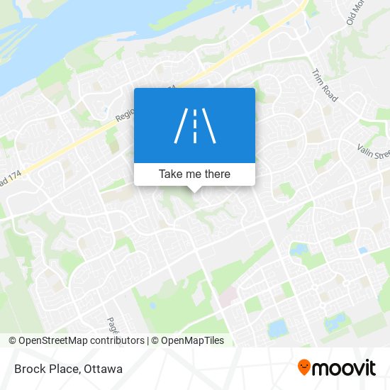 Brock Place map