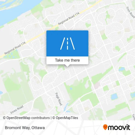 Bromont Way map
