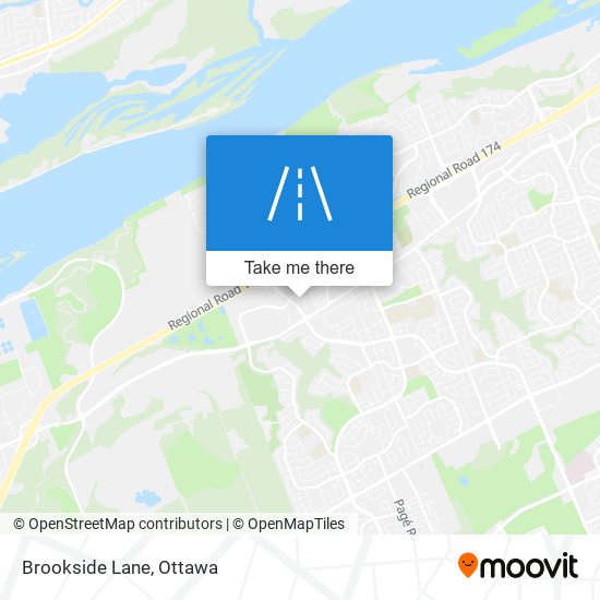 Brookside Lane map