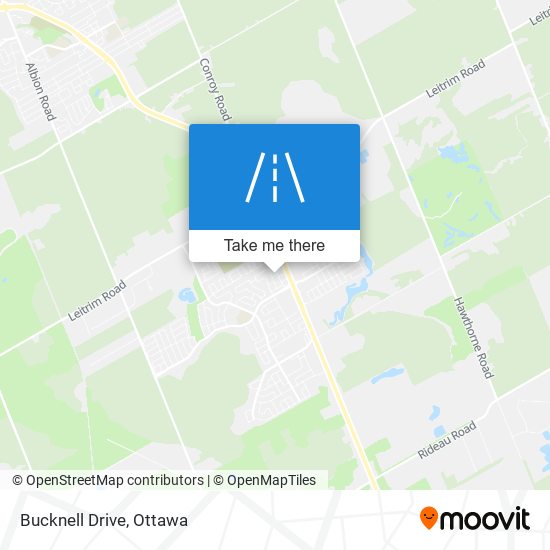 Bucknell Drive map
