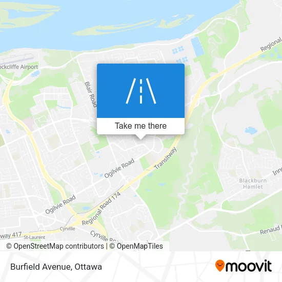 Burfield Avenue map