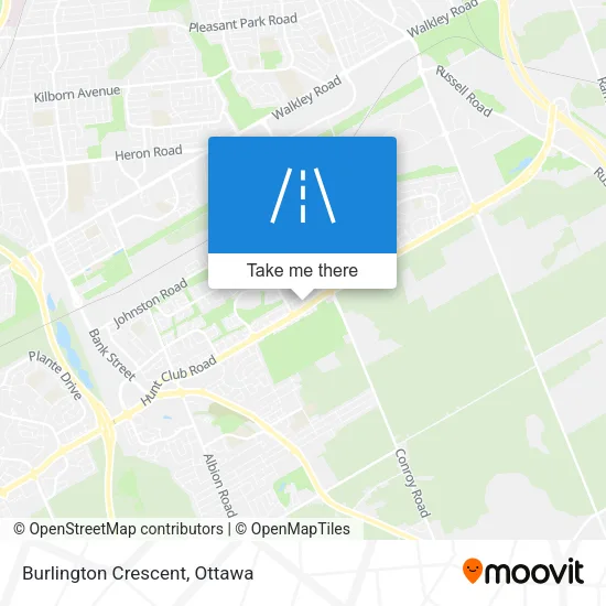 Burlington Crescent map