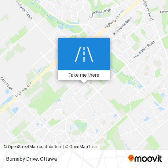 Burnaby Drive map