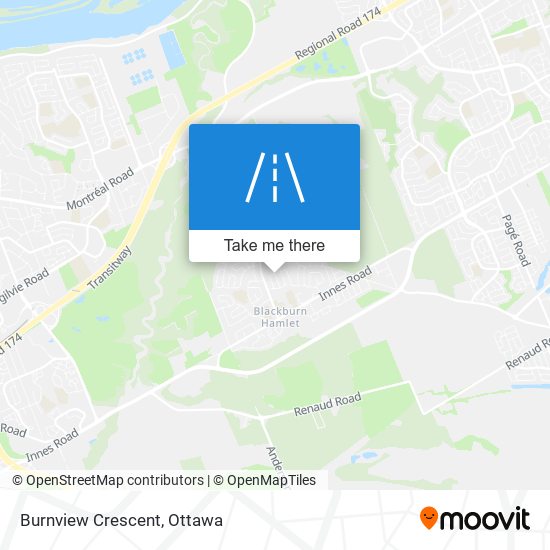 Burnview Crescent map