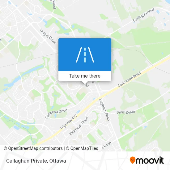 Callaghan Private map