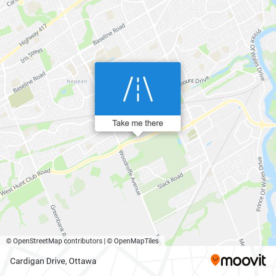 Cardigan Drive map