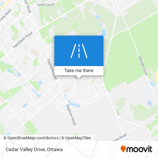 Cedar Valley Drive map