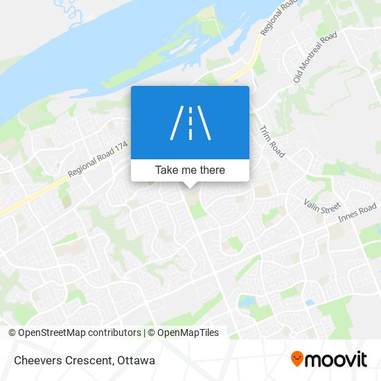 Cheevers Crescent map