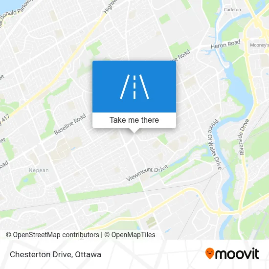 Chesterton Drive map