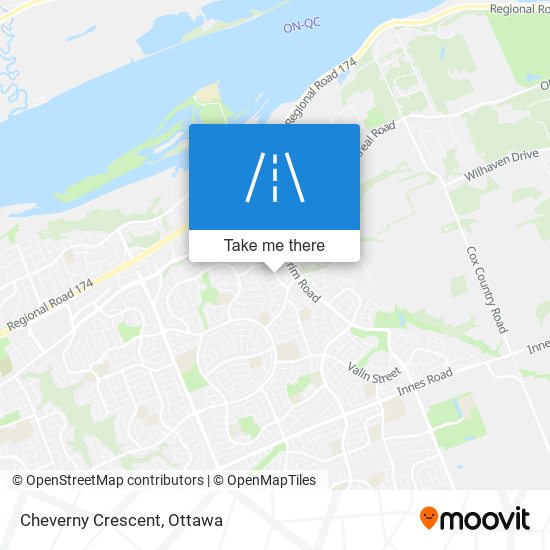 Cheverny Crescent map