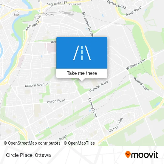 Circle Place map