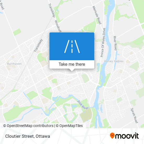 Cloutier Street map