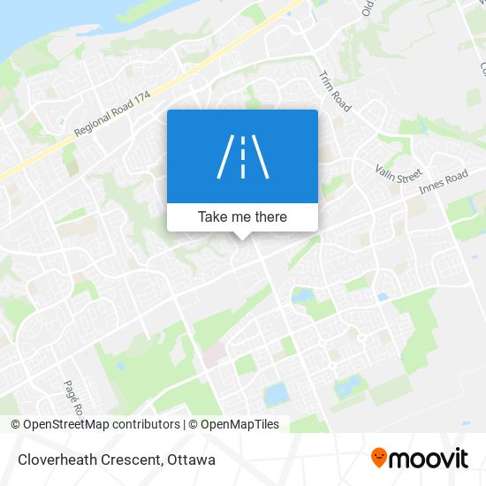 Cloverheath Crescent map