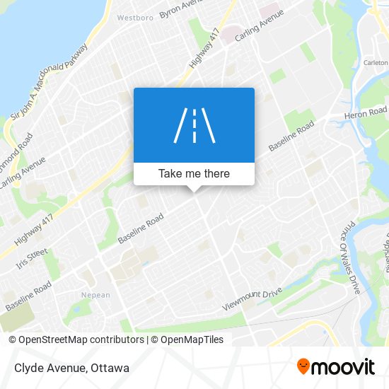 Clyde Avenue map