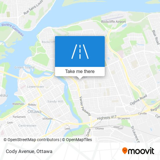 Cody Avenue map