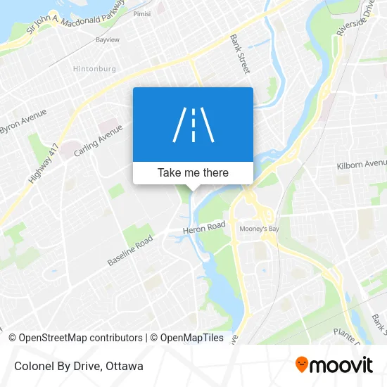 Colonel By Drive map