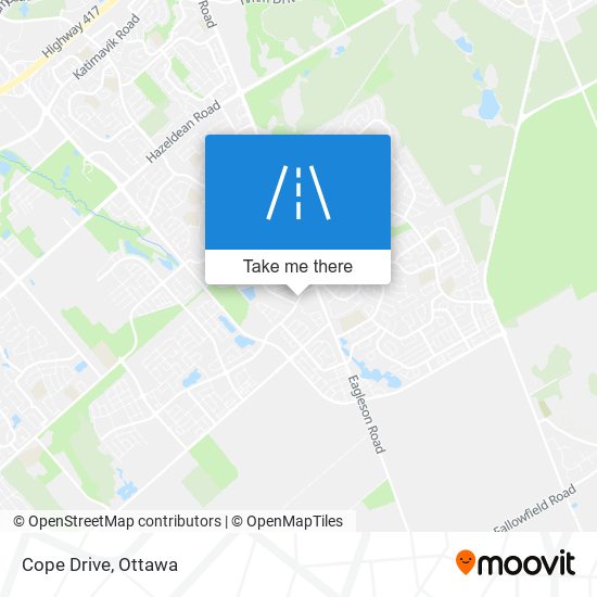 Cope Drive map