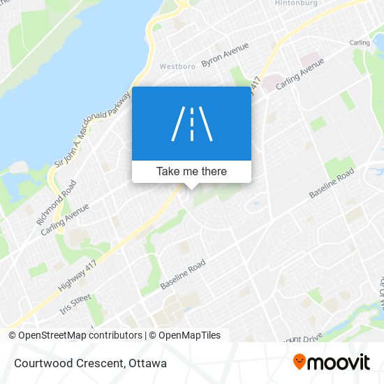 Courtwood Crescent map