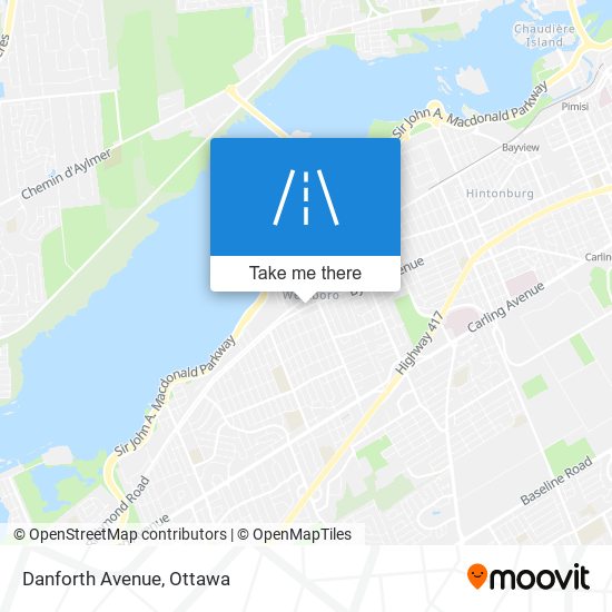 Danforth Avenue map