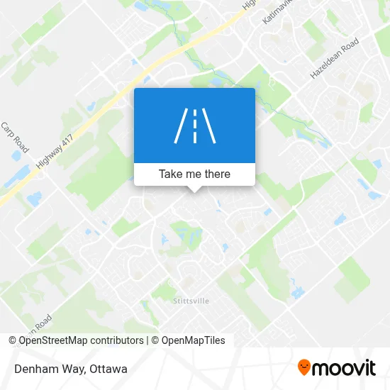 Denham Way map