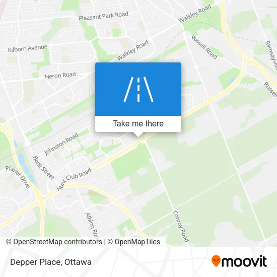 Depper Place map