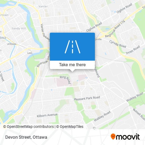 Devon Street map