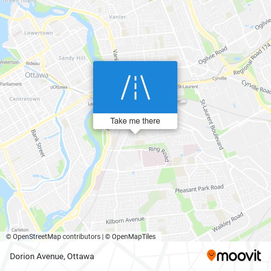 Dorion Avenue map