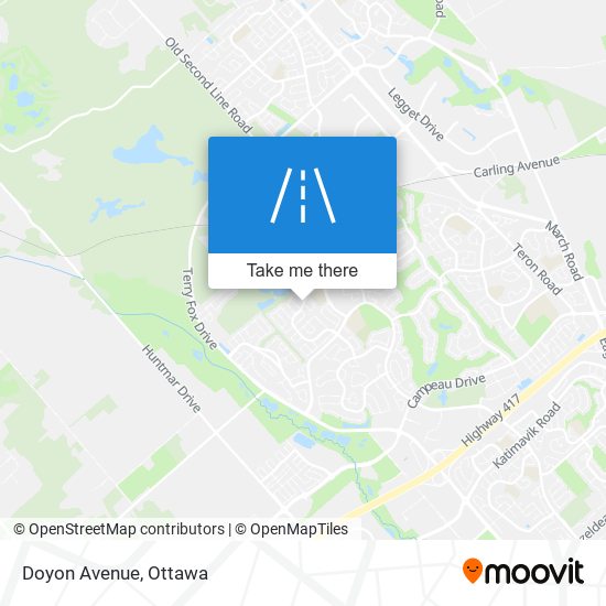 Doyon Avenue map