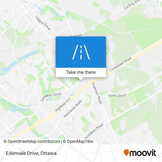 Edenvale Drive map