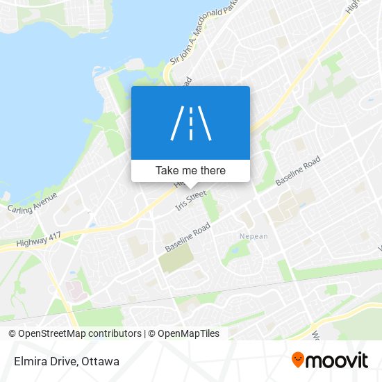 Elmira Drive map