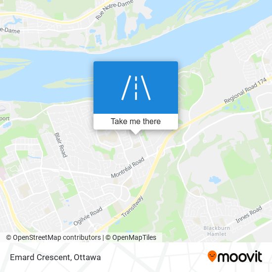 Emard Crescent map