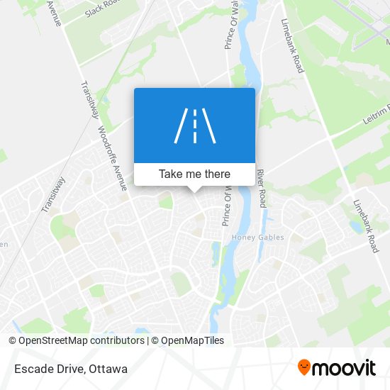 Escade Drive map