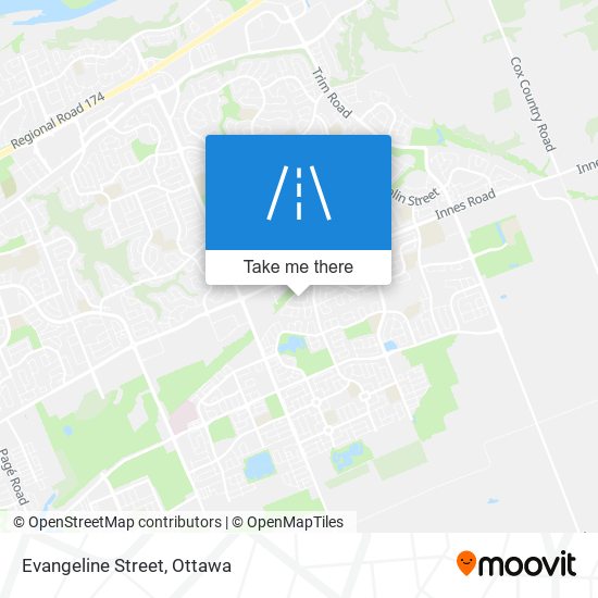 Evangeline Street map