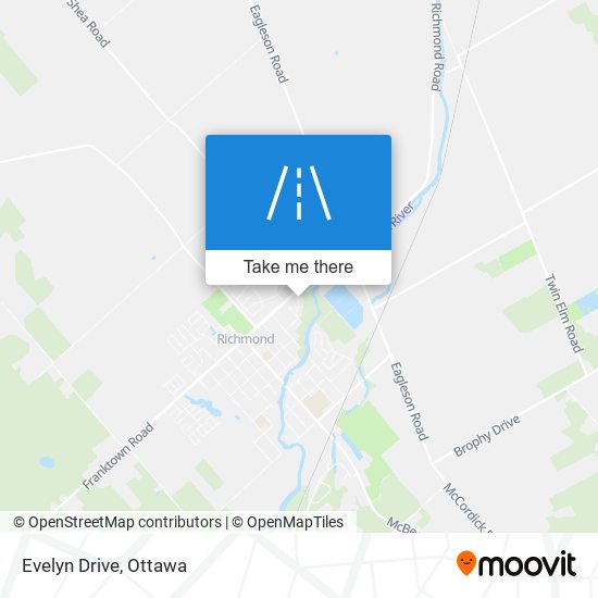 Evelyn Drive map