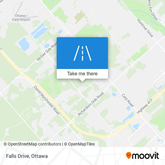 Falls Drive map