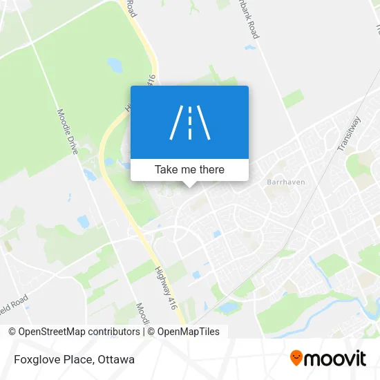 Foxglove Place map