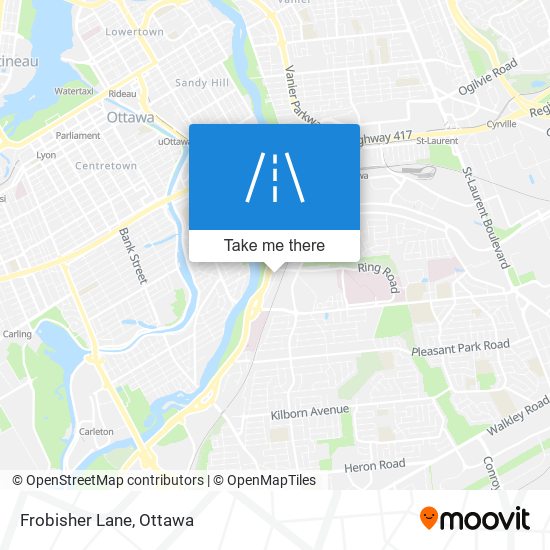 Frobisher Lane map