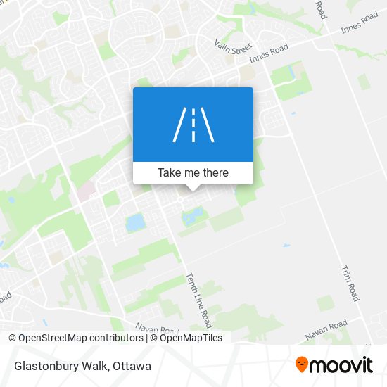 Glastonbury Walk map