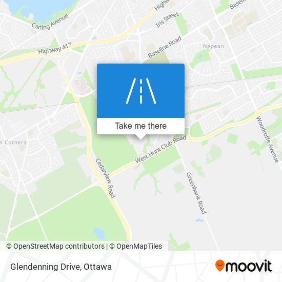 Glendenning Drive map