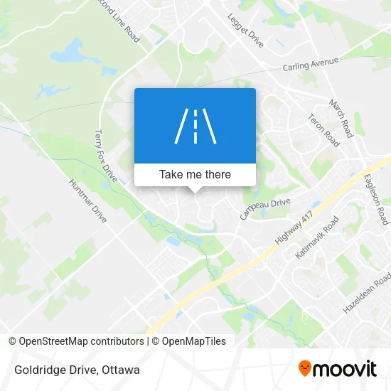 Goldridge Drive map
