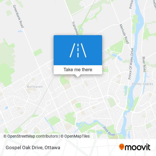 Gospel Oak Drive map